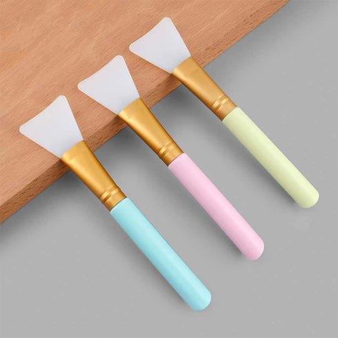 Akstore 3PCS Silicone Face Mask Brush, Soft Applicator Tool for Facial Mud Mask and Body Lotion
