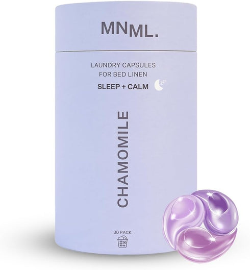MNML 30ct Chamomile Laundry Pods designed for Sleep & Calm, Eco-Friendly Natural Laundry Detergent Pods for Sensitive