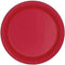 Ruby Red Solid Round Dinner Paper Plates, 9" (Pack of 8) - Vibrant Plates for Birthdays & Events