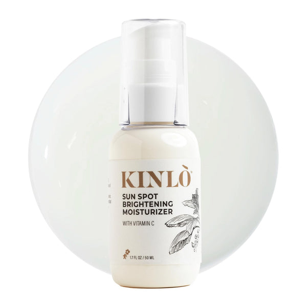 Kinlo Sun Spot Brightening Moisturizer, Vitamin C, Ferulic Acid & Hyaluronic Acid, Vegan Daily Face Serum 1.7 fl oz