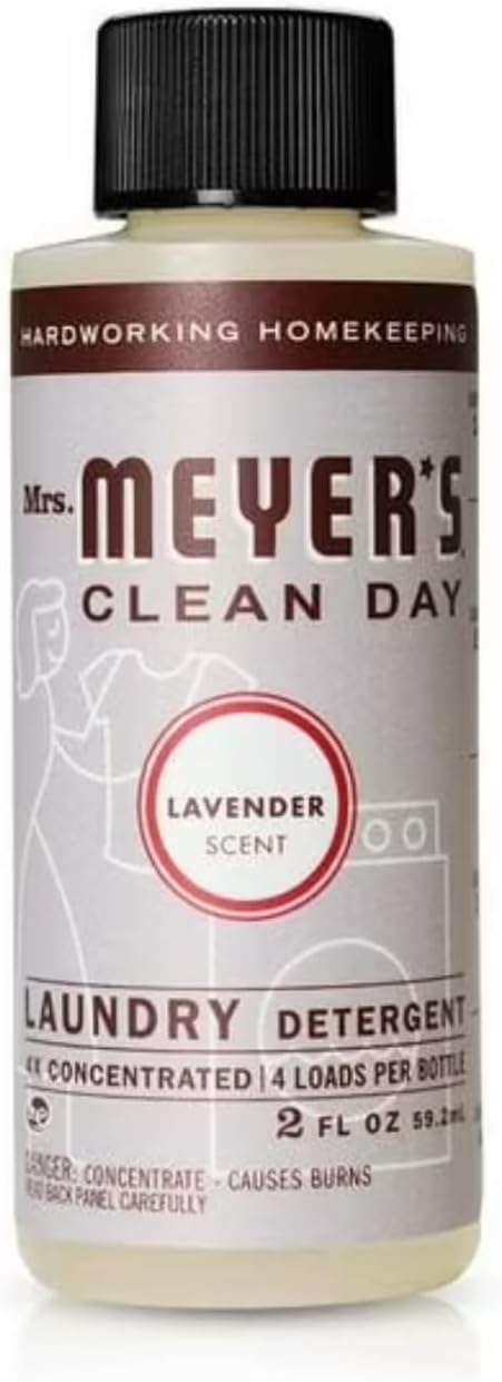 Pack, 4x 2 OZ Mrs. Meyers Clean Day Lavender Variety Concentrated Laundry Detergent + Floor Concentrate, FL each