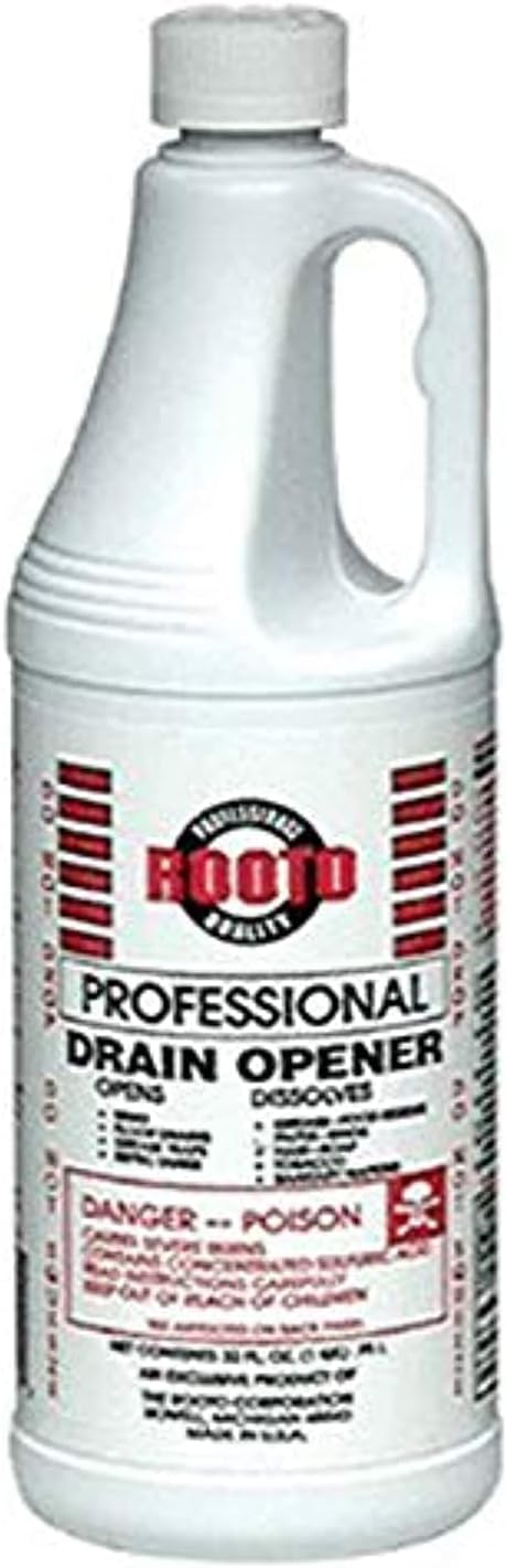 Rooto Professional Drain Opener - Deep Penetration, Dissolves Grease and Residues from Septic Tanks