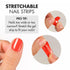 MOYOU LONDON Semi Cured Gel Nail Strips French Tips, 20 Pcs UV Gel Wraps for Easy Salon-Quality Manicure