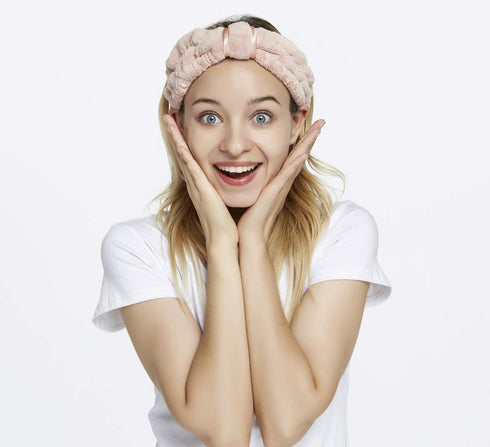 HOPESHINE Spa Facial Headbands for Women, Terry Headband for Makeup and Washing Face, 3-pack