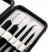 Pete & Pedro Acne & Blackhead Remover Tool Set - 5 Piece Pimple Popper Kit with Mirror for Men & Women