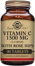 Solgar Vitamin C 1500 mg with Rose Hips - 90 Tablets - Antioxidant & Immune Support - Non-GMO, Vegan
