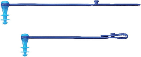 VIEW Swimming Gear Silicone 2-Way Ear Plugs, Blue, VA-1201A-BL
