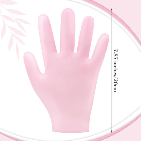 Sibba 2 Pairs Silicone Moisturizing gloves Spa Gel Hydrating Gloves Women's Hand Care Gloves, Anti Slip Aloe Lotion Gloves for Repairing Dry Hand, Calluses, Cracked Heels and Softening Rough Skin