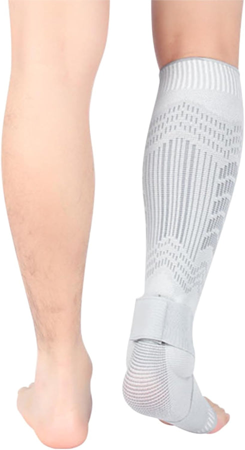 RONGXG Foot Calf Compression Sleeve with Adjustable Strap Leg Brace Compression Support Sleeve for Foot Ankle Swelling