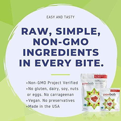 Baobab Superfruit Chews, 750mg Raw Organic Powder, Immune Superfood Supplement, 100% Antioxidants, 30 Chews