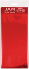 JAM PAPER Tissue Paper, Red Mylar, 3 Sheets/Pack