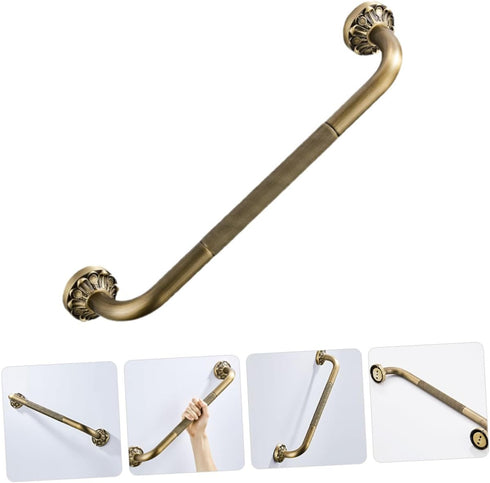 TOYANDONA Non-Skid Bathroom Shower Grab Bar Handle for Elderly and Disabled Bathtub Safety Handrail with Stable Suction