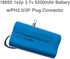 GYMIN 18650 1s2p 5200mAh 3.7v PH2.0/3p 5C Rechargeable Lithium-ion Battery with Connector / Discharge Power Cells