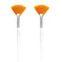 Soft 'N Style Facial Brushes - Fan Mask Brush, Soft Makeup Brushes, Mask Applicator Tools for Peel Mask, Yellow (2)