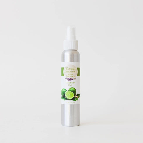 Victoria's Lavender Lime All-Natural Home Atmosphere Spray, Essential Oil Concentrated Air Freshener, Bathroom Odor