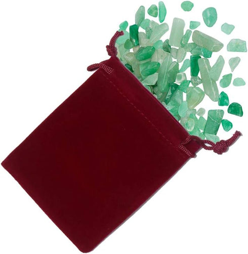 HRX Package Mini Velvet Gift Bag with Drawstring, 20PCS Burgundy Red Velvet Jewelry Pouches