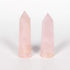 Orientrea Rose Quartz Crystal Wand - 2 Pcs 3.1''-3.5'' Rose Quartz Wands for Heart Chakra Healing