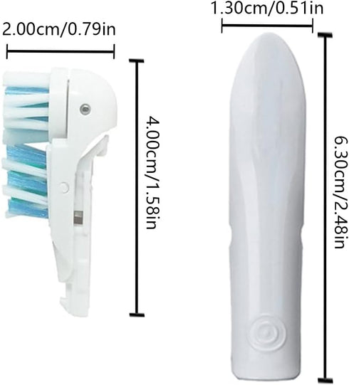 Othanary 3733 4732,Rotating (12 Pack-White) Sensitive Replacement Toothbrush Heads Compatible with Oral-B Cross Action