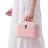 Makeup Bag by Meiyuuo, Medium Travel Pouch for Women, Waterproof Cute Toiletry Case (Light Pink)