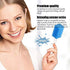 Disposable Oral Care Swabs, Tooth Cleaning Mouth Swabs, 50 Blue