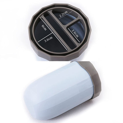 Travel Toothbrush Cup Case, Portable Plastic Holder with Cover for Toothpaste Storage, Daily Use, White
