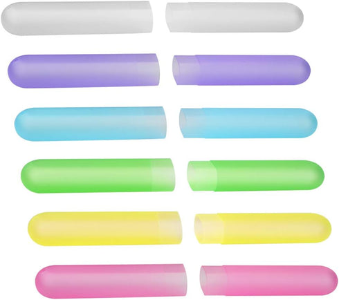 48PCS Portable Plastic Toothbrush Cases in Six Colors, Dust-proof Holder for Daily and Travel Use