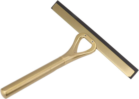 Shower Squeegee for Glass Doors, Stainless Steel Window Squeegee, Non-Slip Handle for Bathroom and Tile Cleaning