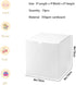 SHIPKEY 10 Pack White Cardboard Gift Boxes with Lids, 4x4x4 inch Square Boxes for Party, Wedding, Christmas, Birthdays