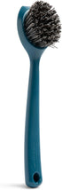Full Circle Clean Ocean Heavy Duty Dish Brush, Cast Iron Brush with Handle, Tough Bristles, Ergonomic Grip, 100%