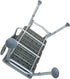QJR 3 Bath Chair Comfortable Shower Chair Adjustable Handicap Shower Chair Seat Bench with Arms and Backs Blow Molding