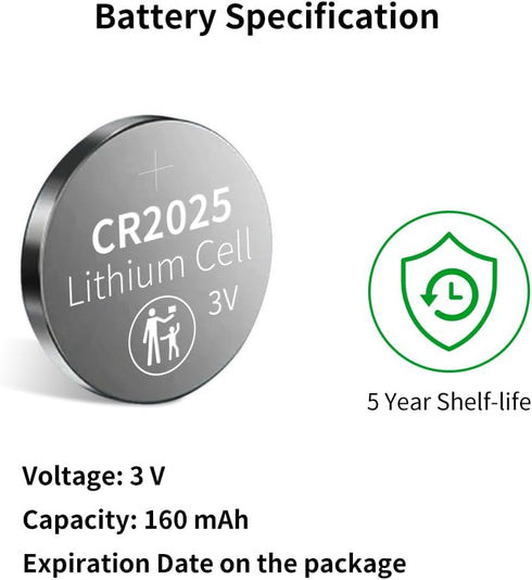 CR2025 Battery, 10 pcs
