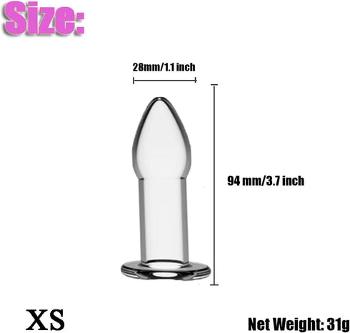 missmall Famle BDSM Hollow Anal Butt Plug Anal Dilator Adult Sex Toys for Couples,Soft Silicone Anal Plug Expander Sex