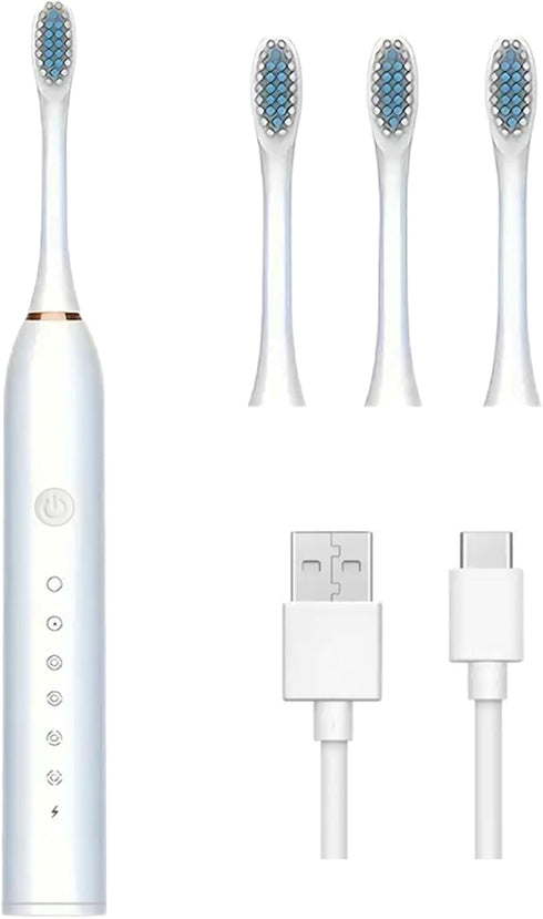 MISTYFRESH Sonic Electronic Toothbrush with 6 Modes and Smart Timer Perfect for Men