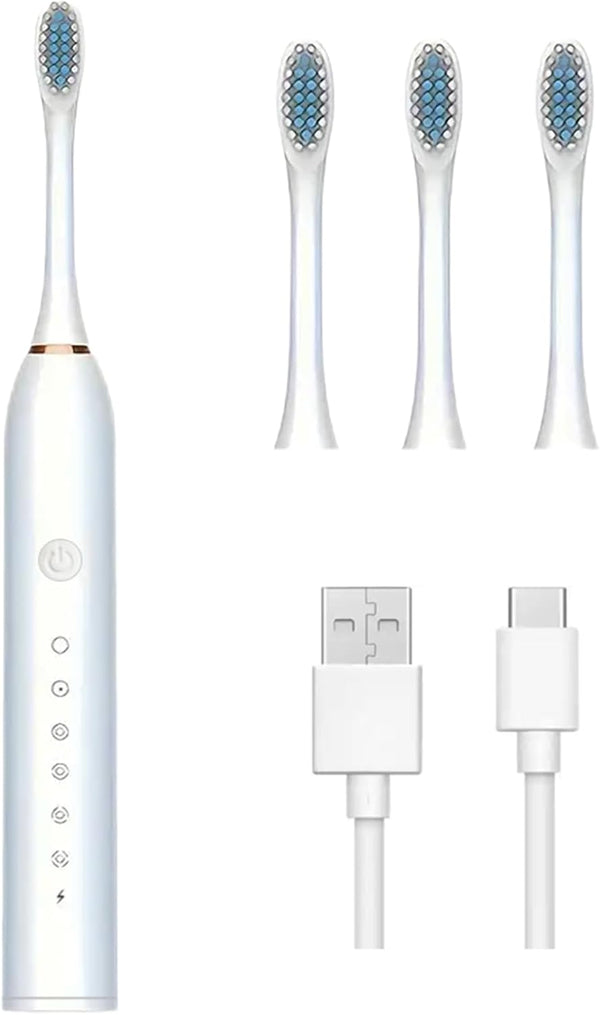 MISTYFRESH Sonic Electronic Toothbrush with 6 Modes and Smart Timer Perfect for Men