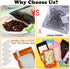 350 Pcs Holographic Bags with Front Window, 4x6 Inch Reclosable Ziplock Packing Bags, White Mylar Bags for Food Storage