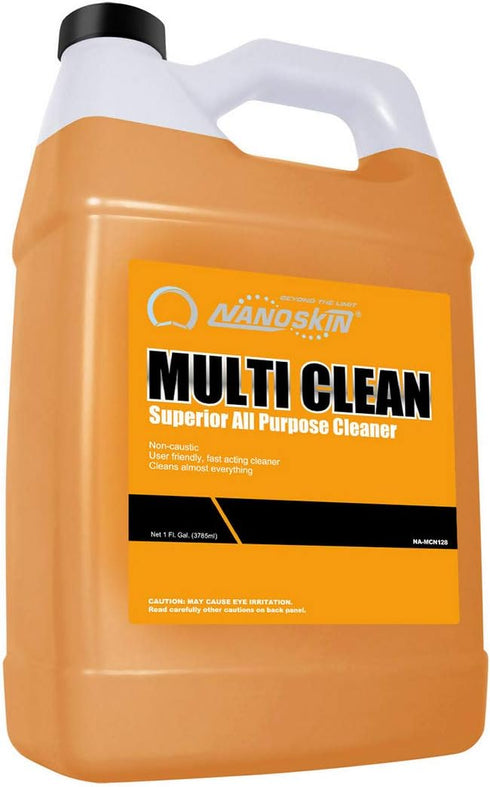 Nanoskin MULTI CLEAN All Purpose Concentrated Cleaner 1 Gallon – Removes Dirt, Grease & Stains on Various Surfaces