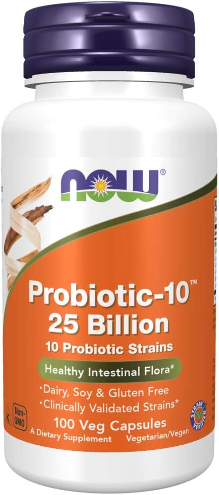 Now Foods Probiotic-10 25 Billion, 100 Veg Capsules