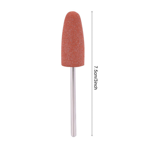 Silicone Nail Grinder Drill Bit, 5pcs Professional Nail Art Polisher Tools for Gel Remove and Smoothing