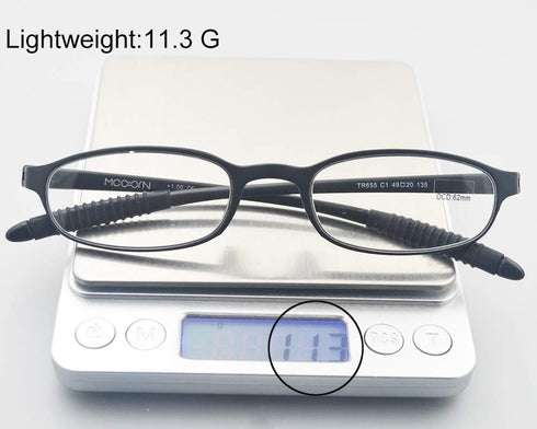 Lightweight Reading Glasses, Flexible Memory Plastic Readers for Men and Women