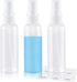 ZEJIA Small Spray Bottle 2OZ - Refillable Mini Plastic Travel Spray Bottle with Labels (3 Pack)