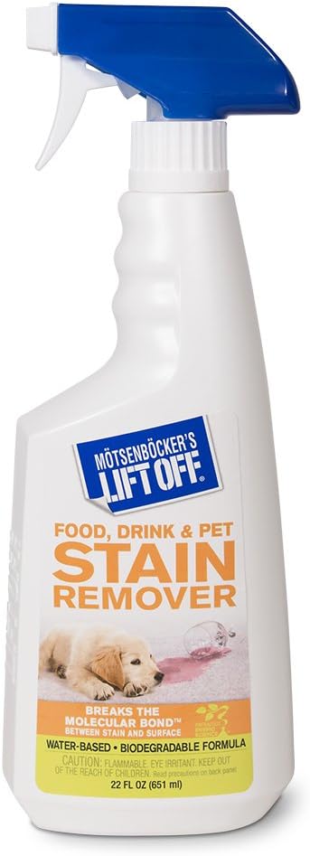 Motsenbocker's Lift Off 22-Ounce Stain Remover Spray - Eliminates Tough Food, Drink, and Pet Stains