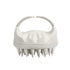 Scalp Massager Shampoo Brush, Soft Silicone Scalp Scrubber for Wet and Dry Hair (Creamy White)
