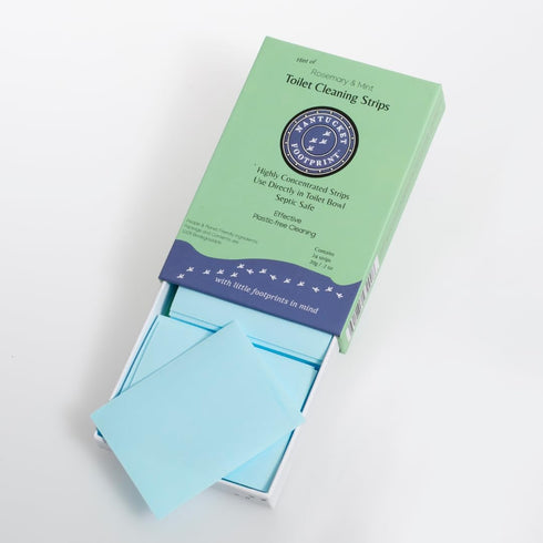 Toilet Cleaner Strips, Non-Toxic Concentrated Dissolving Sheets, Plastic-Free Toilet Cleaner (24 Strips)