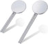 Mabor 2Pcs Toothpaste Tube Squeezer, Round Stainless Steel Metal Toothpaste Key Squeezer Roller