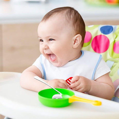 LALAFINA Adaptive Utensils Set, Angled Fork and Spoon for Elderly, Left Handed, Anti Shake Eating Utensils