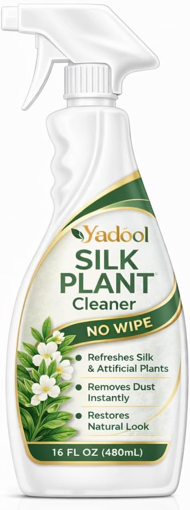 Silk Plant Cleaner Spray No Wipe, Artificial Flower Cleaner Cleaner, Removes Dust