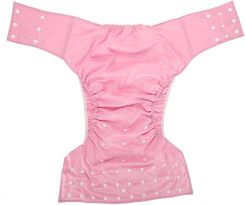 Reusable Adult Diaper, Washable Pocket Nappy Cover, Adjustable Breathable Cloth Diaper