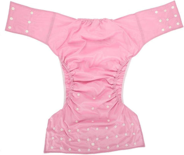 Reusable Adult Diaper, Washable Pocket Nappy Cover, Adjustable Breathable Cloth Diaper