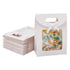 NBEADS 24 Pcs White Kraft Paper Bags with Clear Window: Stand Up Gift Bags with Handles for Candy Cookies Packaging