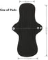 Pack 5, 1 Reusable Menstrual Pads - Bamboo Charcoal Menstrual Heavy Incontinence Pads |Sanitary Pads - of Cloth Mini